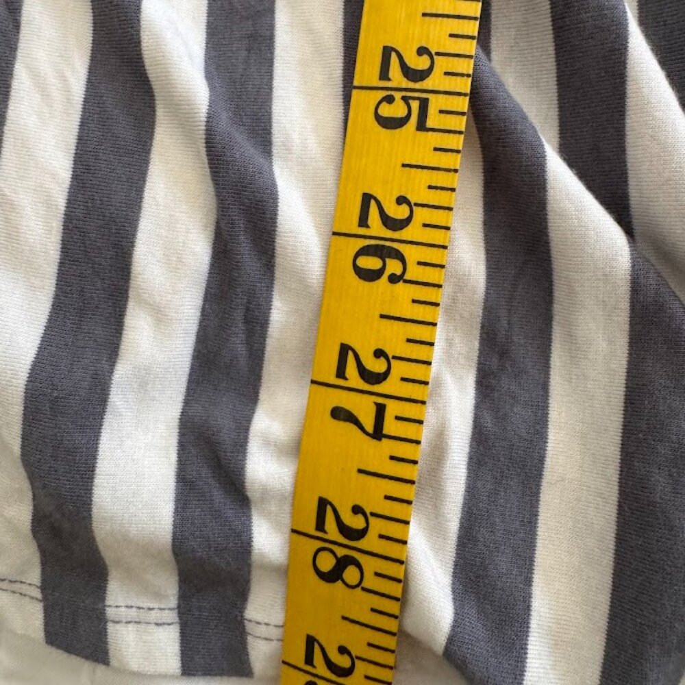 Matilda Jane Clothing Womens XL Let's Connect Gray and White Striped Top - Picture 5 of 5